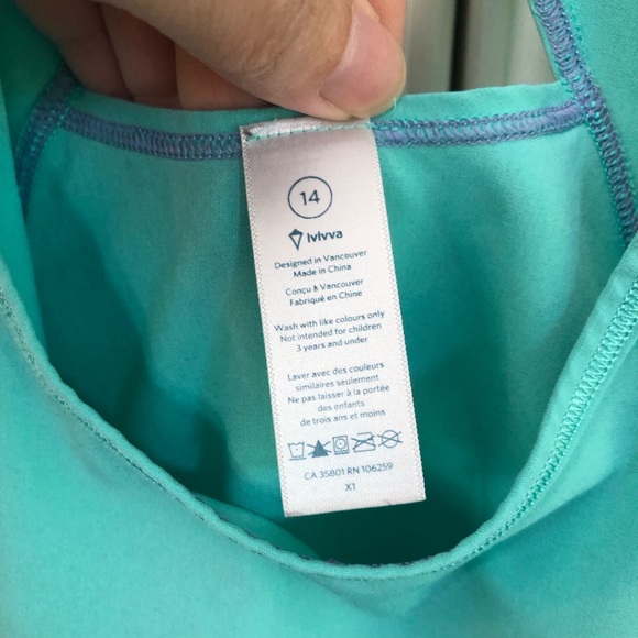 UNIQUE - Ivivva by Lululemon girl’s light billowy tank top - Picture 8 of 9